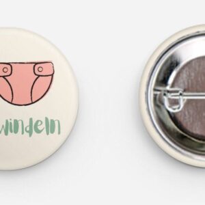 Button „I ❤️ Stoffwindeln“ (5er Pack)