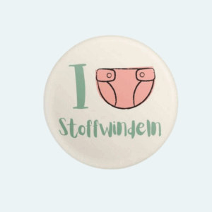 Button „I ❤️ Stoffwindeln“ (5er Pack)